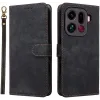 Phonesta Vintage Skin Book Wallet Klapphülle für Oppo Find X9 Pro - Schwarz 0