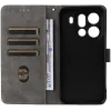 Phonesta Vintage Skin Book Wallet Klapphülle für Oppo Find X9 Pro - Schwarz 2