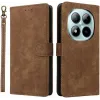 Phonesta Vintage Skin Book Wallet Klapphülle für Xiaomi Redmi Note 15 Pro 4G - Braun 0