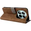 Phonesta Vintage Skin Book Wallet Klapphülle für Xiaomi Redmi Note 15 Pro 4G - Braun 3