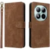 Phonesta Vintage Skin Book Wallet Klapphülle für Xiaomi Redmi Note 15 Pro 5G - Braun 0