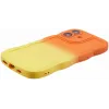 Phonesta Wavy Gradient Silikon Back Cover Hülle für Apple iPhone 16 - Orange/Gelb 5
