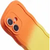 Phonesta Wavy Gradient Silikon Back Cover Hülle für Apple iPhone 16 - Orange/Gelb 6