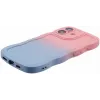 Phonesta Wavy Gradient Silikon Back Cover Hülle für Apple iPhone 16 Plus - Rosa/Blau 5