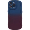 Phonesta Wavy Gradient Silikon Back Cover Hülle für Apple iPhone 16 Pro - Dunkelblau/Dunkelviolett 0