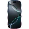 Phonesta Wavy Gradient Silikon Back Cover Hülle für Apple iPhone 16 Pro - Dunkelblau/Dunkelviolett 2