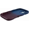Phonesta Wavy Gradient Silikon Back Cover Hülle für Apple iPhone 16 Pro - Dunkelblau/Dunkelviolett 3