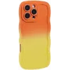 Phonesta Wavy Gradient Silikon Back Cover Hülle für Apple iPhone 16 Pro - Orange/Gelb 1
