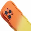 Phonesta Wavy Gradient Silikon Back Cover Hülle für Apple iPhone 16 Pro - Orange/Gelb 5