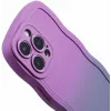 Phonesta Wavy Gradient Silikon Back Cover Hülle für Apple iPhone 16 Pro - Lila 5