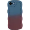 Phonesta Wavy Gradient Silikon Back Cover Hülle für Apple iPhone 17e/16e - Dunkelblau/Dunkelviolett