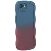 Phonesta Wavy Gradient Silikon Back Cover Hülle für Apple iPhone 17e/16e - Dunkelblau/Dunkelviolett 2
