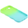 Phonesta Wavy Gradient Silikon Back Cover Hülle für Apple iPhone 17e/16e - Grün/Blau 6