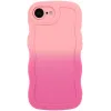 Phonesta Wavy Gradient Silikon Back Cover Hülle für Apple iPhone 17e/16e - Rosa