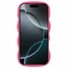 Phonesta Wavy Silikon Back Cover Hülle für Apple iPhone 16 Pro - Hot Pink 3