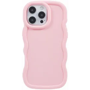 Phonesta Wavy Silikon Back Cover Hülle für Apple iPhone 16 Pro Max - Rosa