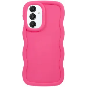 Phonesta Wavy Silikon Back Cover Hülle für Samsung Galaxy A16 - Hot Pink
