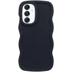 Phonesta Wavy Silikon Back Cover Hülle für Samsung Galaxy A16 - Schwarz