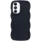Phonesta Wavy Silikon Back Cover Hülle für Samsung Galaxy A16 - Schwarz