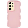 Phonesta Wavy Silikon Back Cover Hülle für Samsung Galaxy S25 Ultra - Rosa