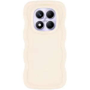 Phonesta Wavy Silikon Back Cover Hülle für Xiaomi Redmi Note 14 Pro 4G - Beige