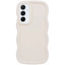 Phonesta Wavy Silikon Back Cover Hülle für Samsung Galaxy A15 4G/5G - Beige