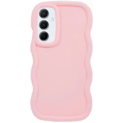 Phonesta Wavy Silikon Back Cover Hülle für Samsung Galaxy A15 4G/5G - Rosa