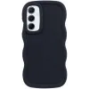 Phonesta Wavy Silikon Back Cover Hülle für Samsung Galaxy A15 4G/5G - Schwarz