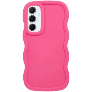 Phonesta Wavy Silikon Back Cover Hülle für Samsung Galaxy A35 - Hot Pink