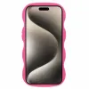 Phonesta Wavy Silikon Back Cover Hülle für Apple iPhone 15 - Hot Pink 2