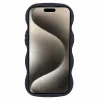 Phonesta Wavy Silikon Back Cover Hülle für Apple iPhone 15 - Schwarz 2