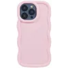 Phonesta Wavy Silikon Back Cover Hülle für Apple iPhone 15 Pro - Rosa