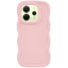 Phonesta Wavy Silikon Back Cover Hülle für Xiaomi Redmi Note 14 4G - Rosa