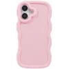 Phonesta Wavy Silikon Back Cover Hülle für Apple iPhone 17 - Rosa