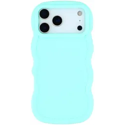 Phonesta Wavy Silikon Back Cover Hülle für Apple iPhone 17 Pro - Minzgrün
