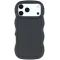 Phonesta Wavy Silikon Back Cover Hülle für Apple iPhone 17 Pro - Schwarz