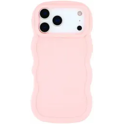 Phonesta Wavy Silikon Back Cover Hülle für Apple iPhone 17 Pro Max - Rosa