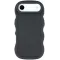 Phonesta Wavy Silikon Back Cover Hülle für Apple iPhone Air - Schwarz
