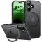 Torras Ostand Pro Back Cover Hülle mit MagSafe für Apple iPhone 16 Plus - Schwarz