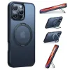 Torras Ostand Pro Back Cover Hülle mit MagSafe für Apple iPhone 16 Plus - Schwarz 3