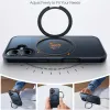 Torras Ostand Pro Back Cover Hülle mit MagSafe für Apple iPhone 16 - Schwarz 5