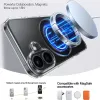 Torras Ostand Pro Back Cover Hülle mit MagSafe für Apple iPhone 16 - Transparent 5