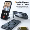 Torras Pstand Back Cover Hülle mit MagSafe für Apple iPhone 16 Plus - Schwarz 5
