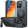 Torras Pstand Back Cover Hülle mit MagSafe für Apple iPhone 16 Pro Max - Schwarz 1