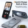Torras Pstand Back Cover Hülle mit MagSafe für Apple iPhone 16 Pro Max - Schwarz 5