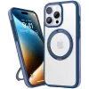 Torras Ostand R Fusion Back Cover Hülle mit MagSafe für Apple iPhone 16 Pro - Dunkelblau 2