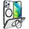 Torras Ostand R Fusion Back Cover Hülle mit MagSafe für Apple iPhone 16 Pro Max - Schwarz