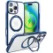 Torras Ostand R Fusion Back Cover Hülle mit MagSafe für Apple iPhone 16 Pro Max - Dunkelblau