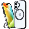 Torras Ostand R Fusion Back Cover Hülle mit MagSafe für Apple iPhone 16 - Schwarz 2