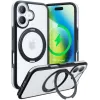 Torras Ostand R Fusion Back Cover Hülle mit MagSafe für Apple iPhone 16 Plus - Schwarz 0